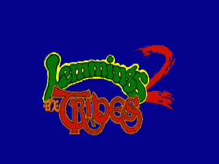 Lemmings 2 The Tribes title screen for Amiga